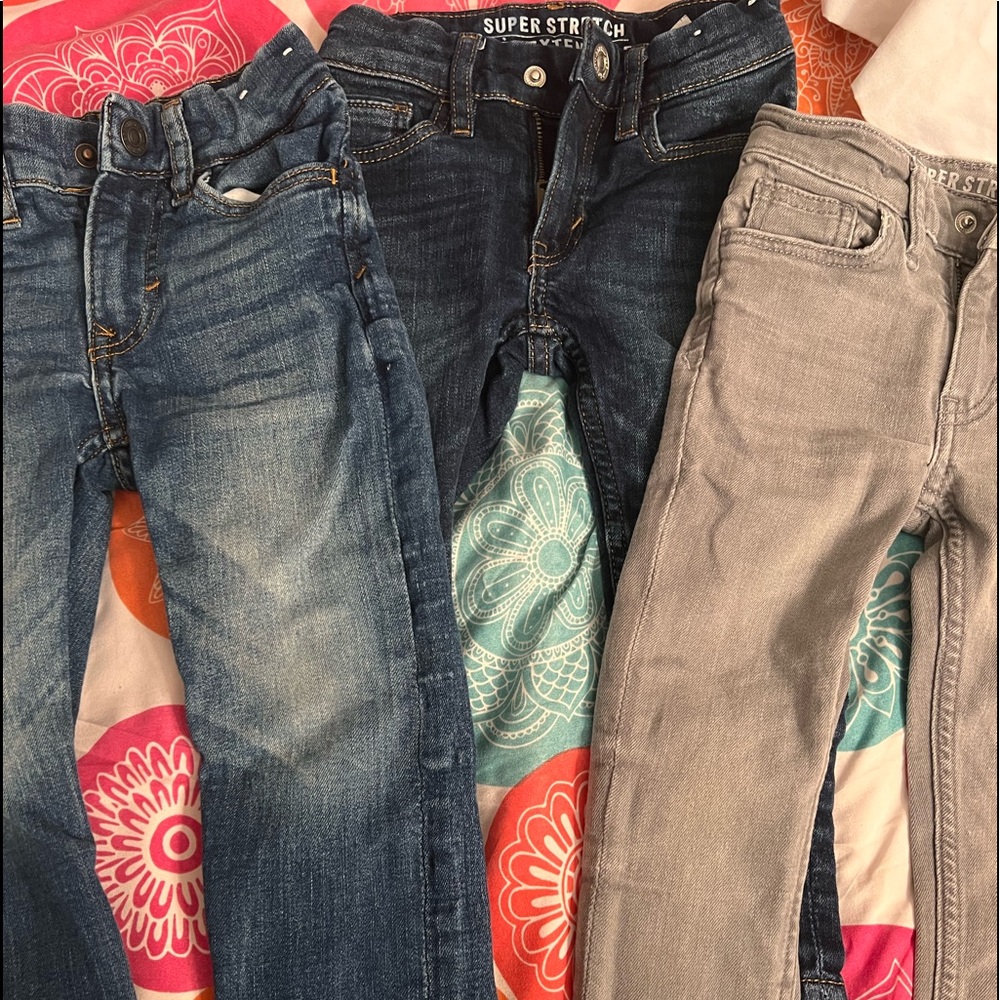 H&M jeans Super Stretch kids toddler jeans size 2-3 Skinny Fit 3 pairs bundle